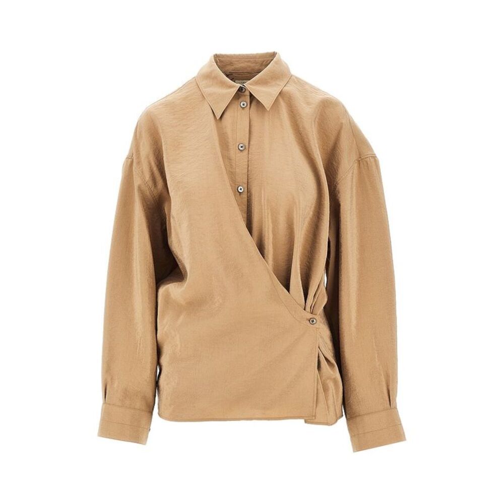 Lemaire Women Cotton And Silk Twisted Shirt